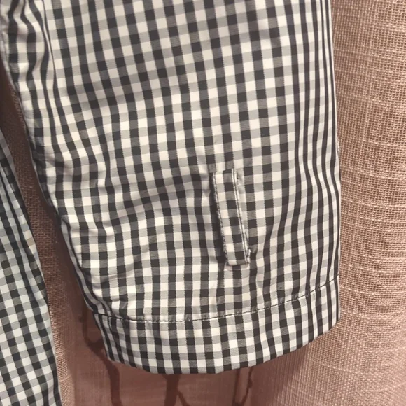 Ralph Lauren Gingham Twill Plaid Twill Double Breasted Rain Coat With Belt - Picture 5 of 13